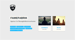 Desktop Screenshot of famefabrik.net