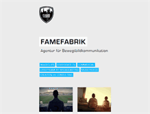 Tablet Screenshot of famefabrik.net